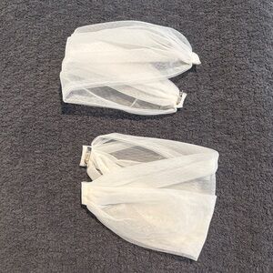 Elegant White Sheer bridal wedding dress sleeves